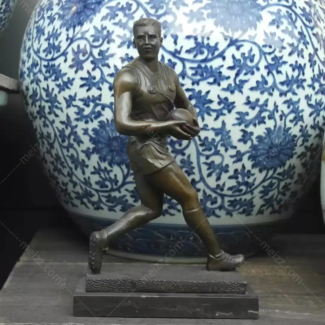 rugby player statue
