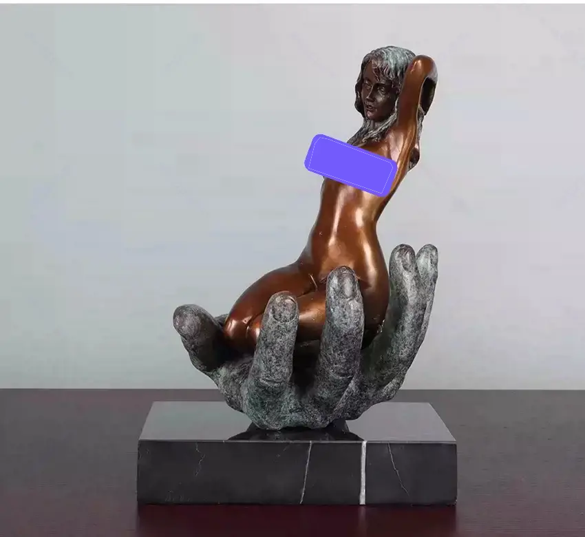 art deco bronze lady figurine