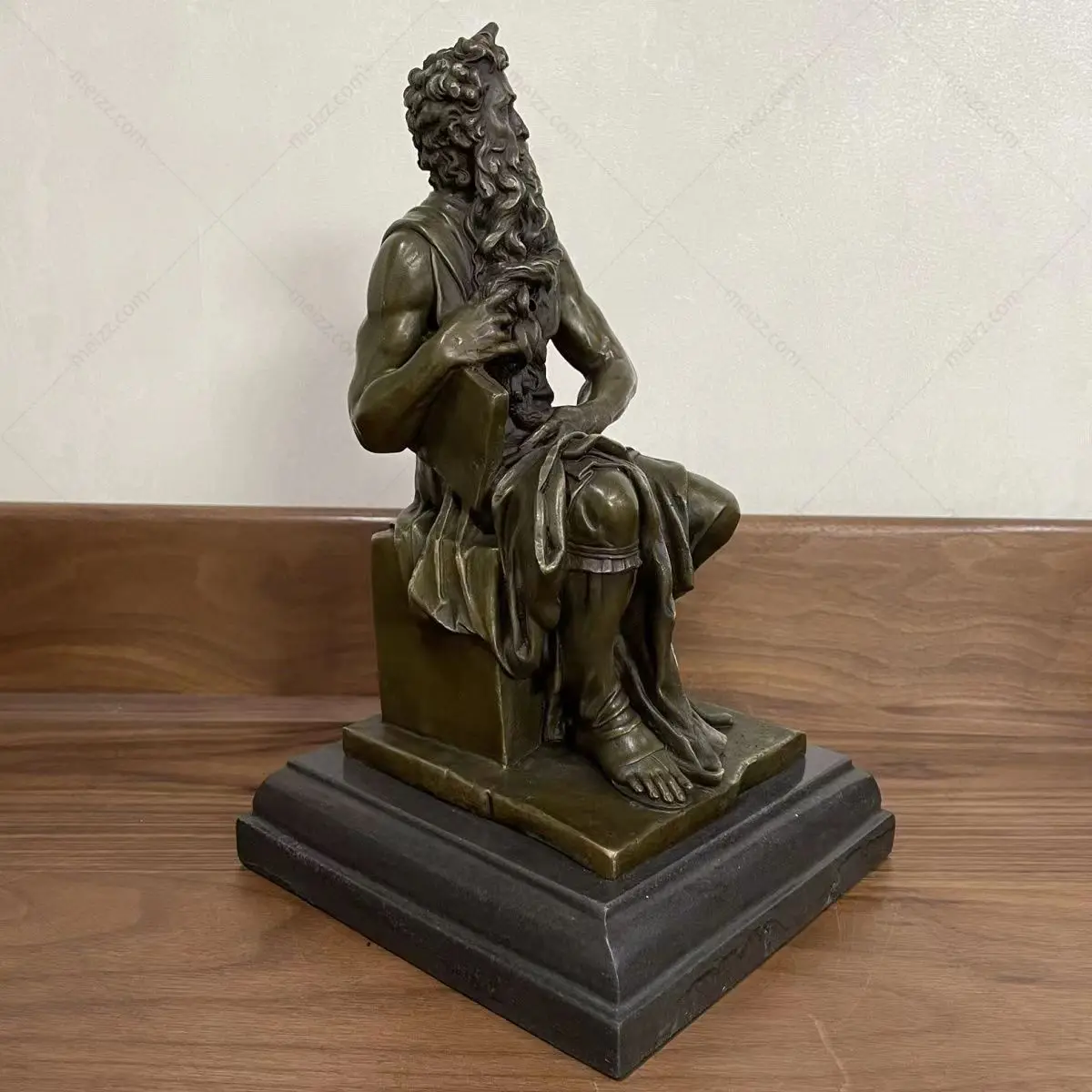 moses bronze statue