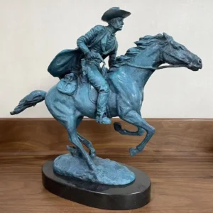 western cowboy bronze sculptures