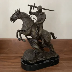 samurai on horse statue