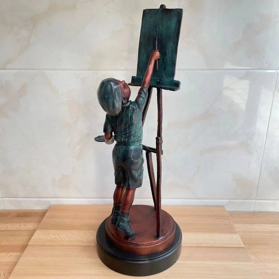 Boy Painter Statue