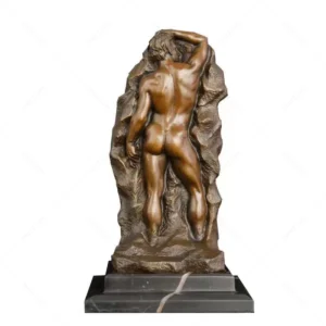 bronze nude man sculpture