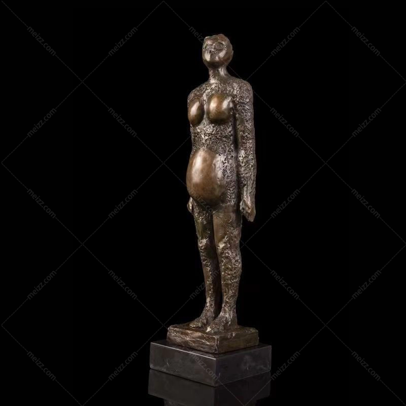 bronze pregnant statue