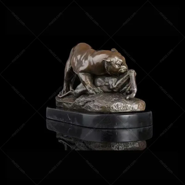 Antique Bronze Tiger Statue