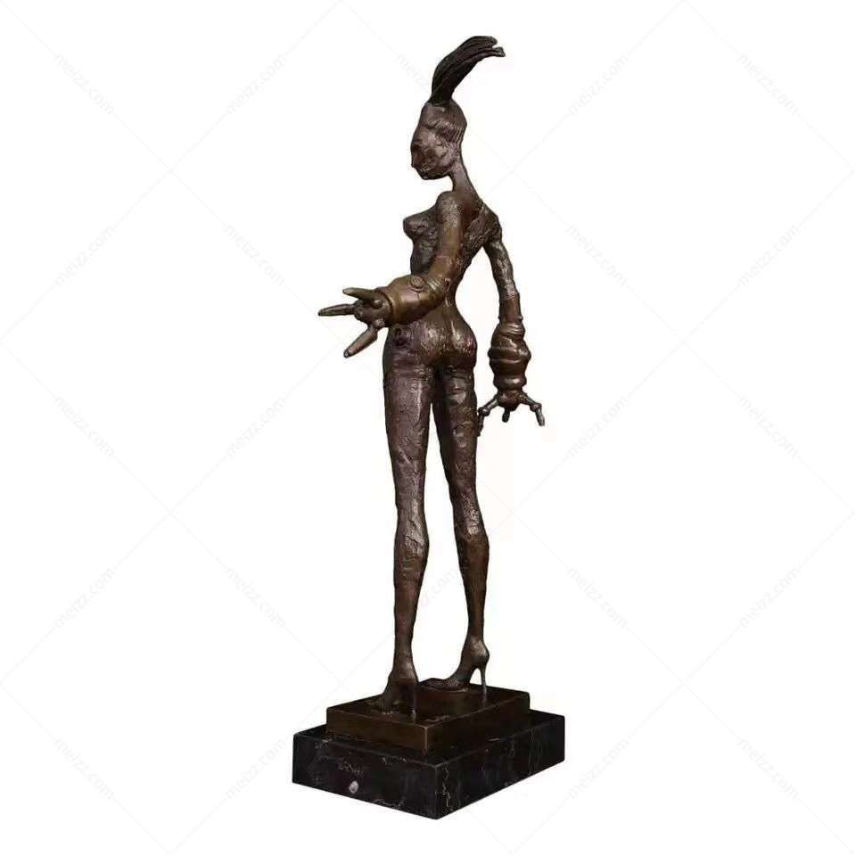 female warrior sculpture