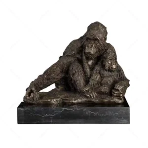 sitting gorilla statue