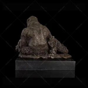sitting gorilla statue