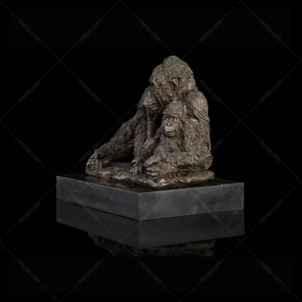 sitting gorilla statue