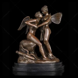 Cupid Kissing Psyche Sculpture