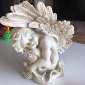 Sleeping Cupid Statue
