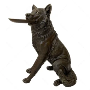 Dog Statue With Tray