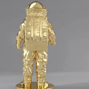 Gold Astronaut Statue