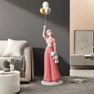 Girl With Balloon Statue