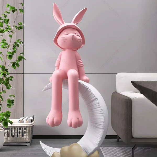 Moon Rabbit Statues