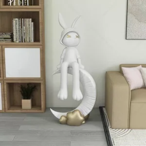 Moon Rabbit Statues