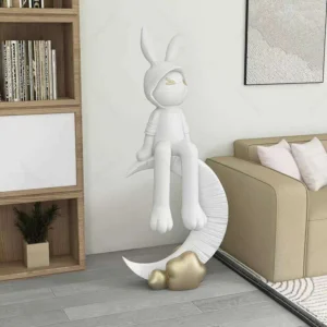 Moon Rabbit Statues