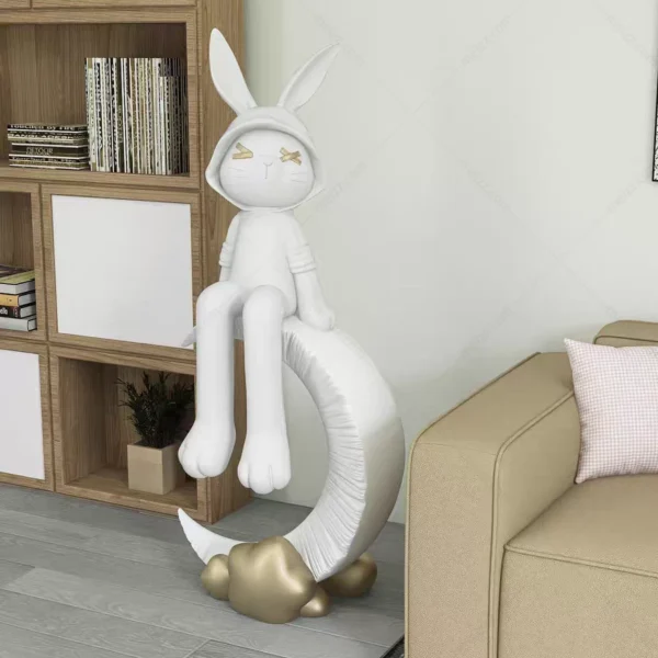 Moon Rabbit Statues