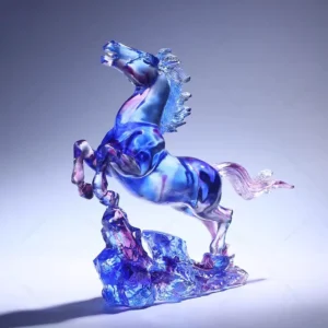 Crystal Horse Sculpture