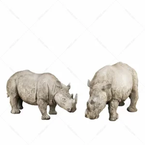 White Rhino Statue
