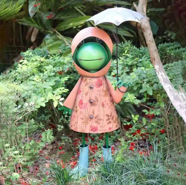 metal frog garden ornaments
