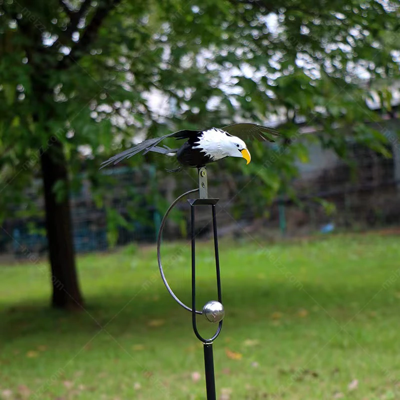 kinetic eagle garden sculpture