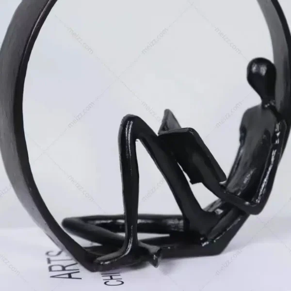Encircled Reader Sculpture