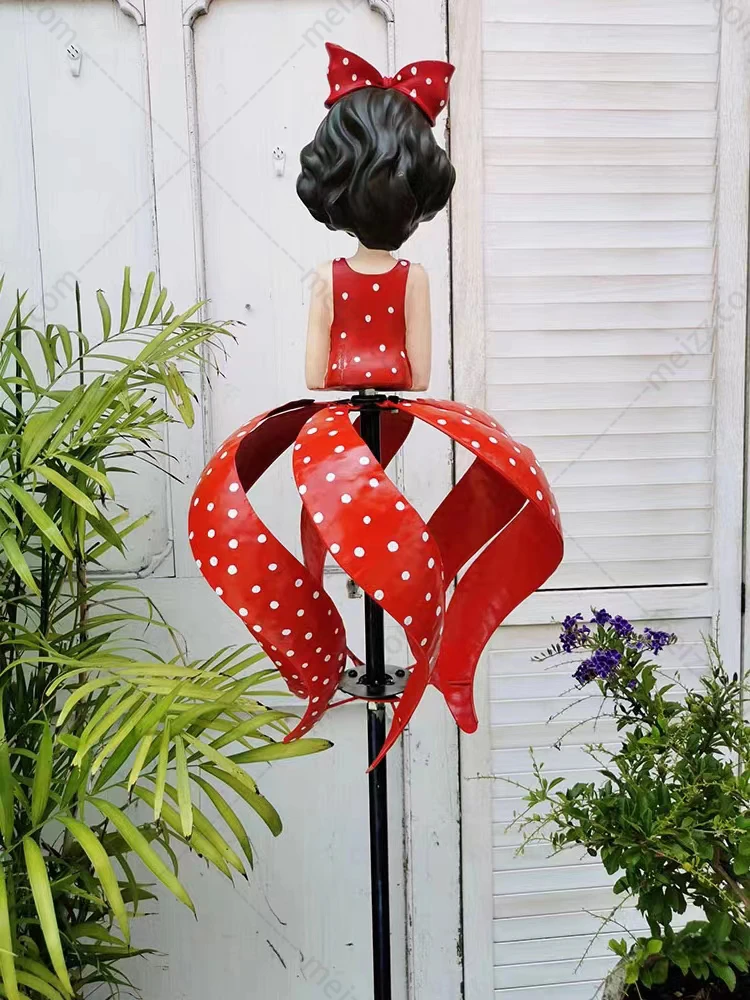 Girl Sculpture Windmill