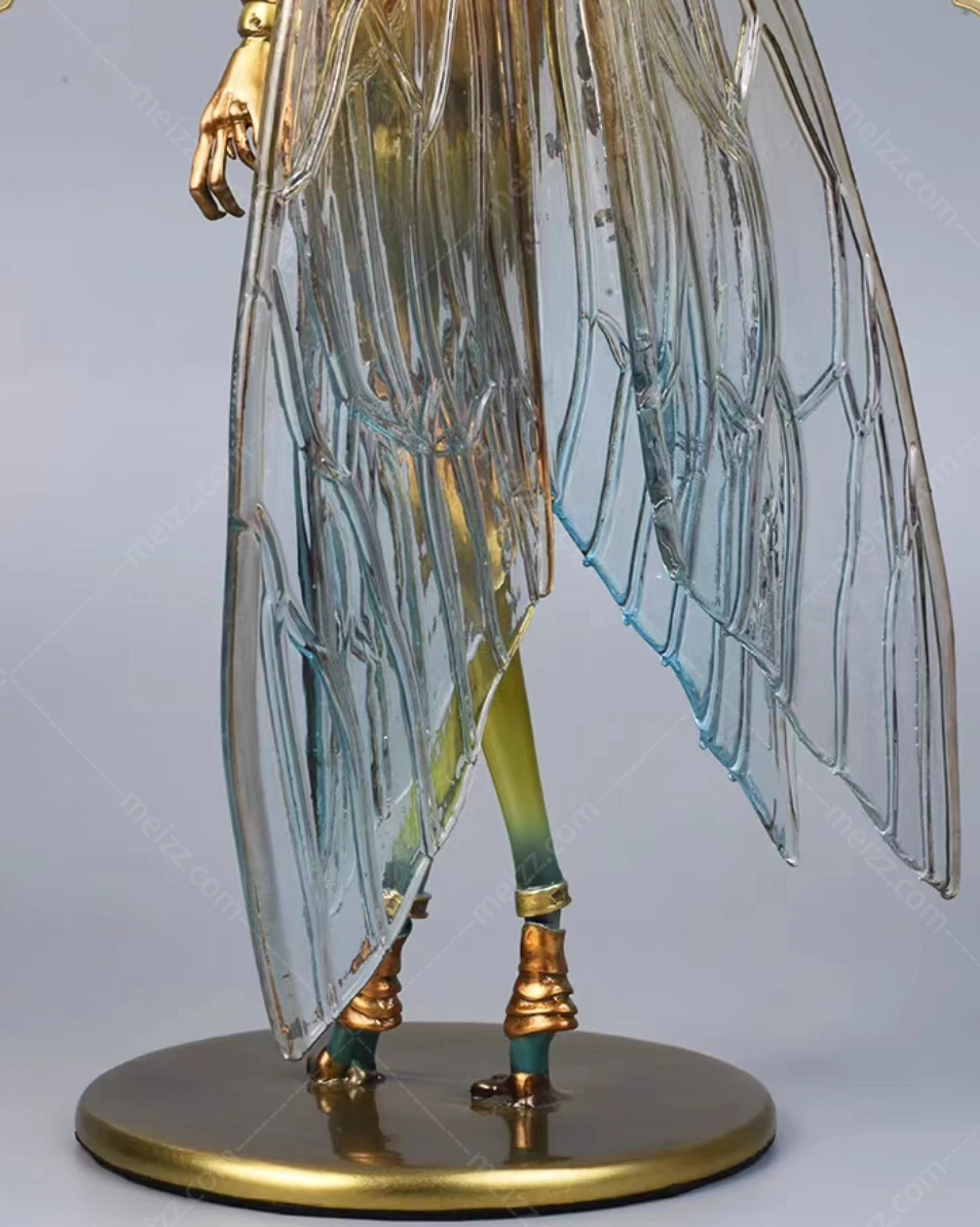 metal fairy statues