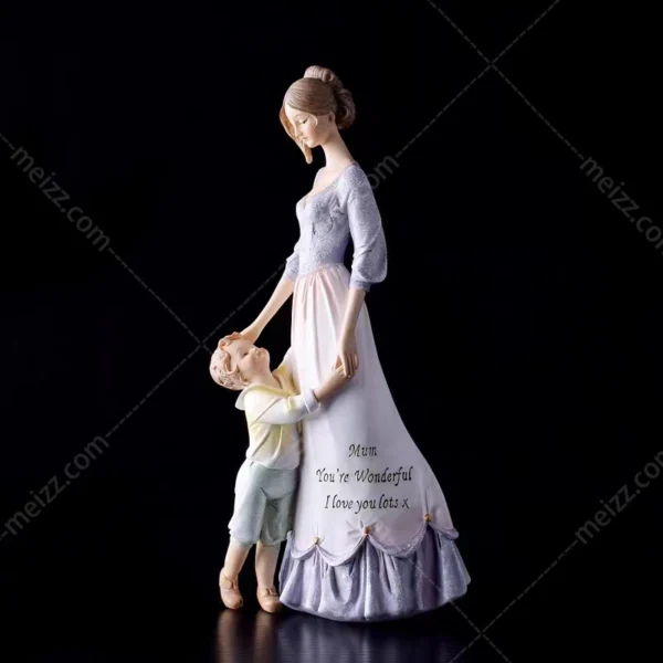 Mother and Baby Figurine