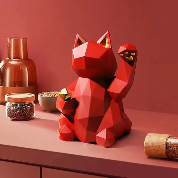 Maneki-neko sculpture