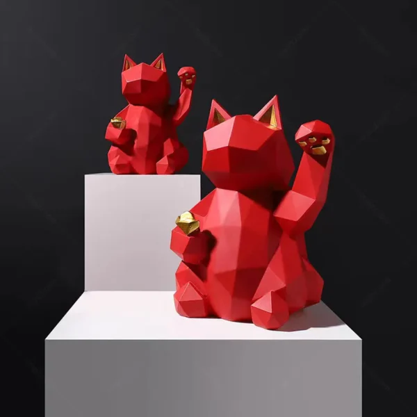 Maneki-neko sculpture