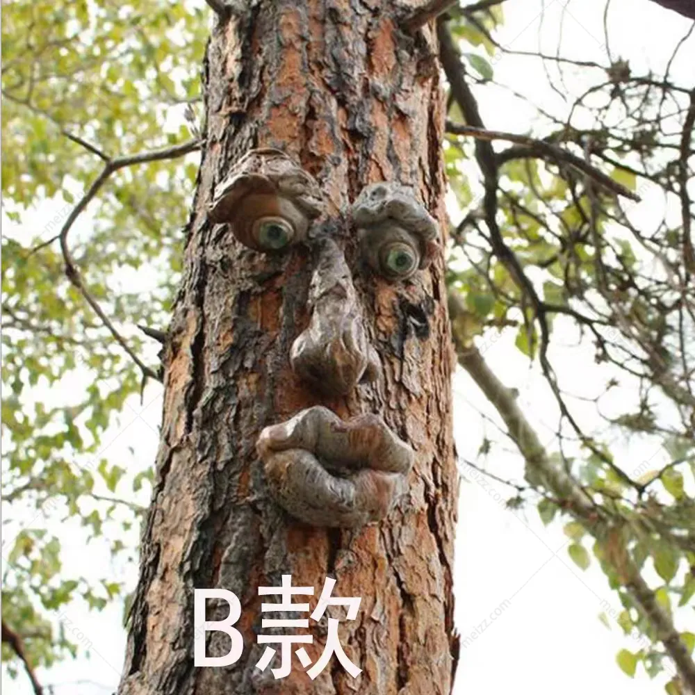 Tree Face Sculpture