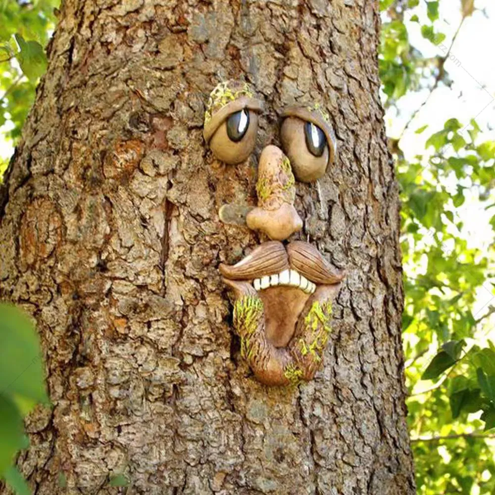 Tree Face Sculpture