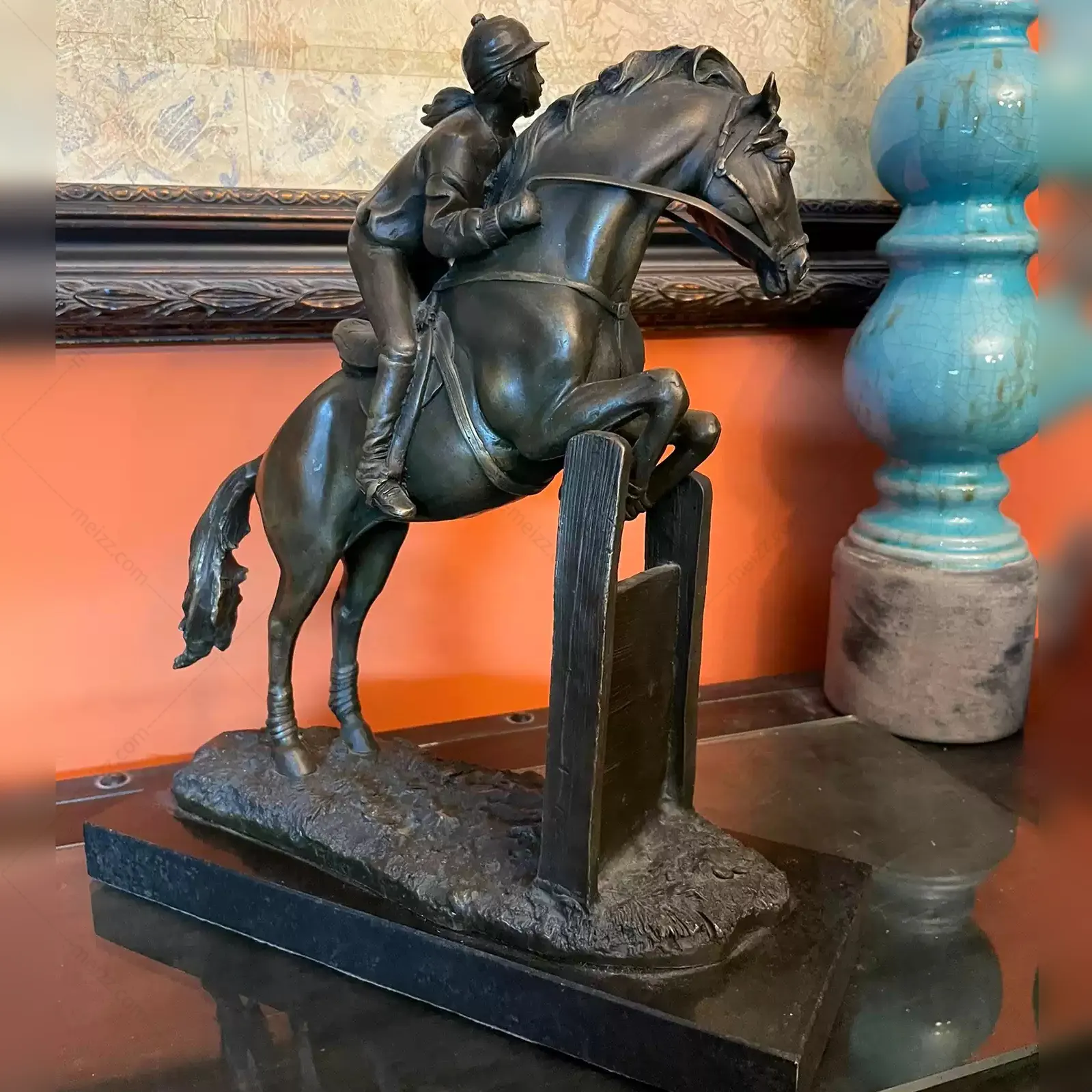 bronze equestrian statues