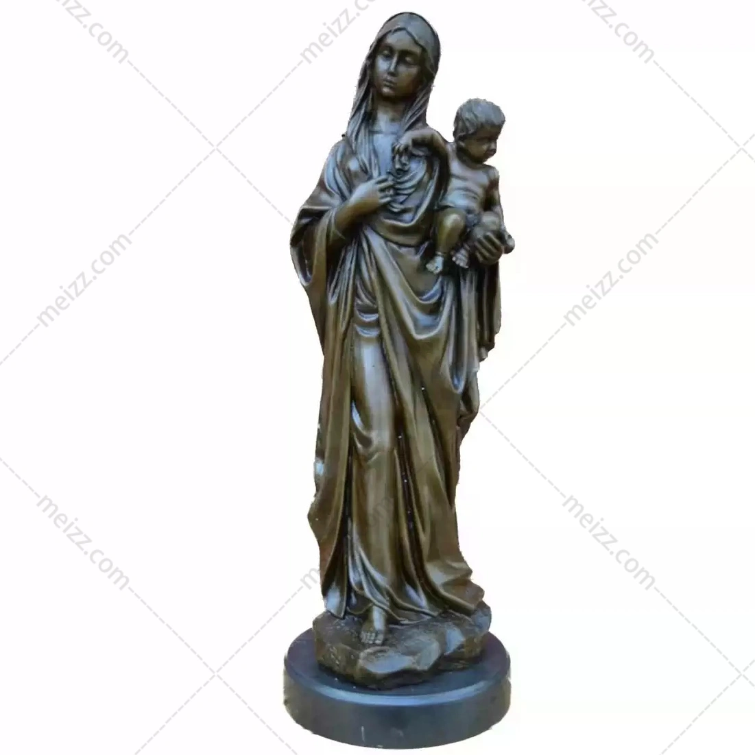 Mary Holding Christ Statue