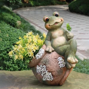 Frog Flower Planter