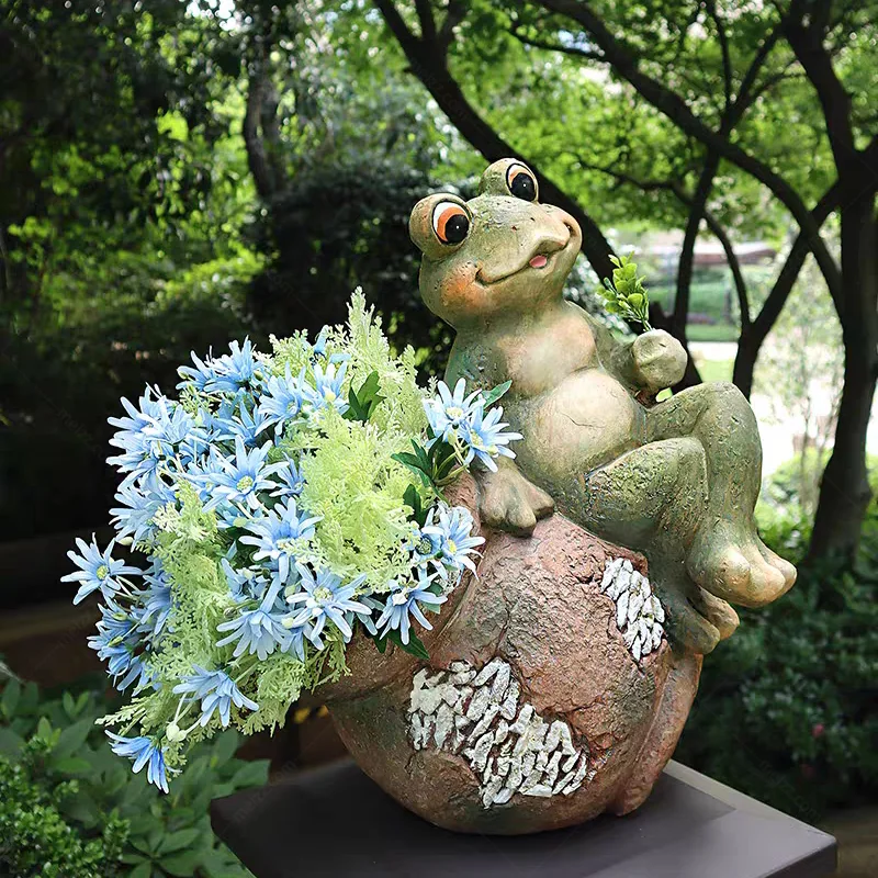 Frog Flower Planter