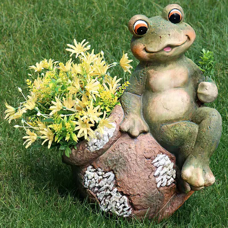 Frog Flower Planter