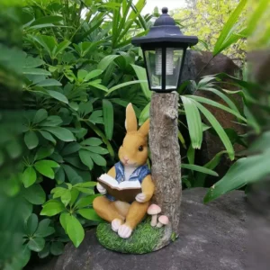 rabbit solar garden light