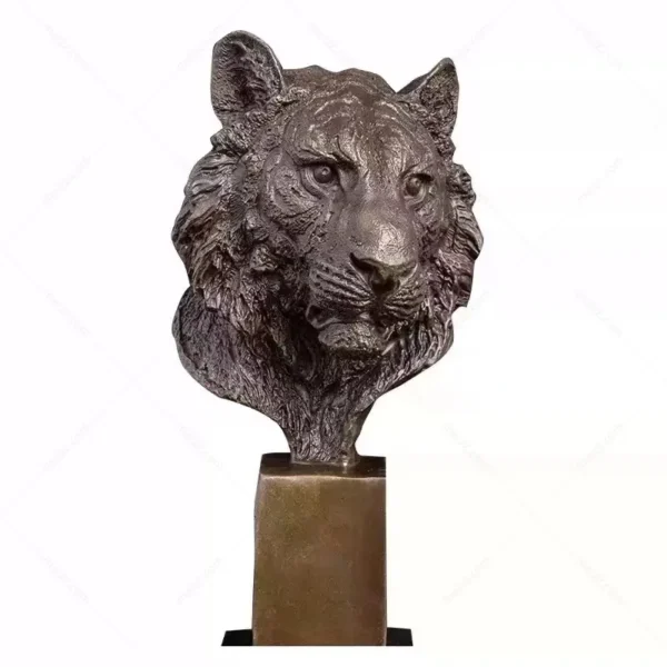 tiger face sculpture