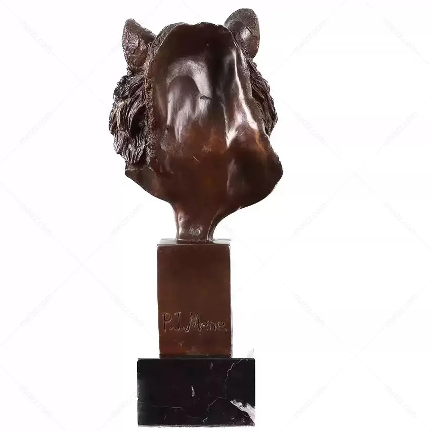 tiger face sculpture