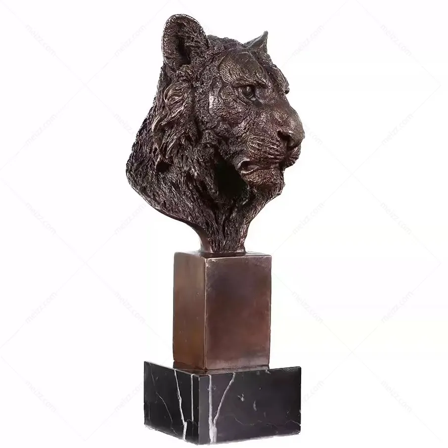 tiger face sculpture