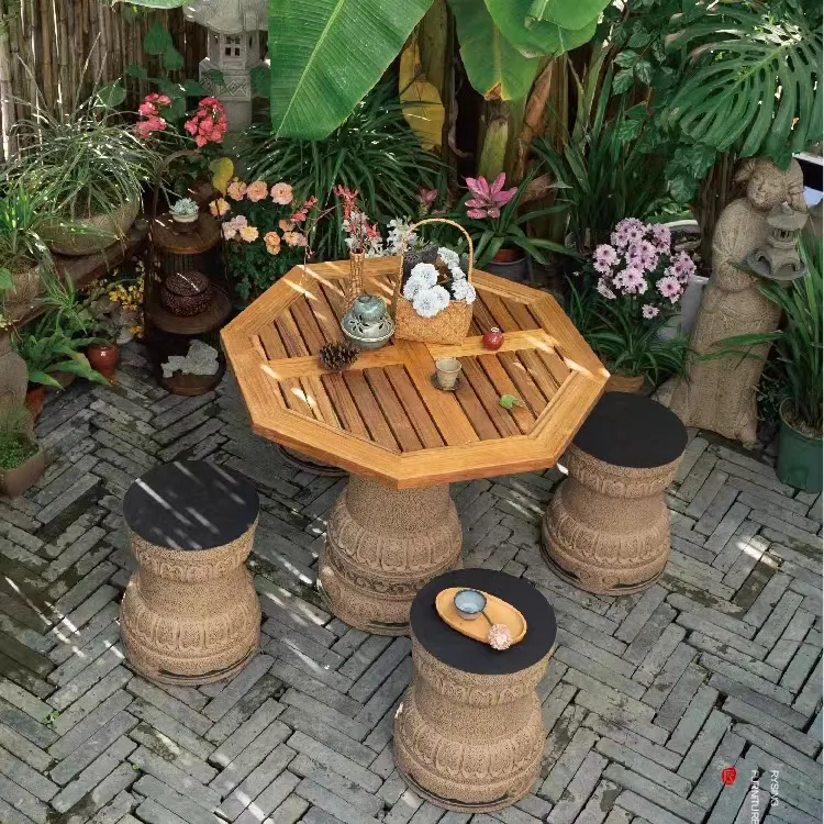 stone patio table set