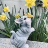 Cat Statue with Butterfly on Nose