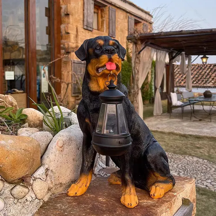 dog table lamp