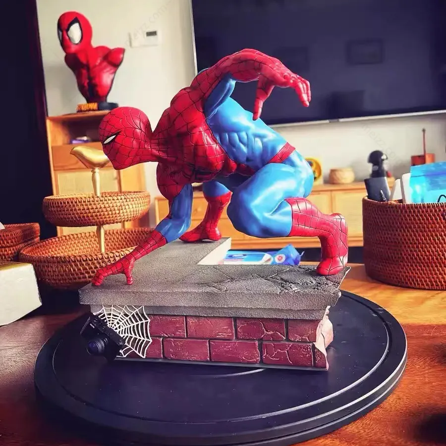 spider man resin statue