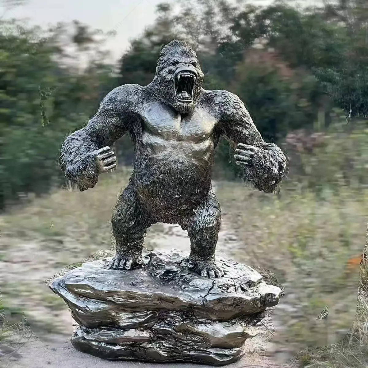 Bronze Gorilla Sculpture