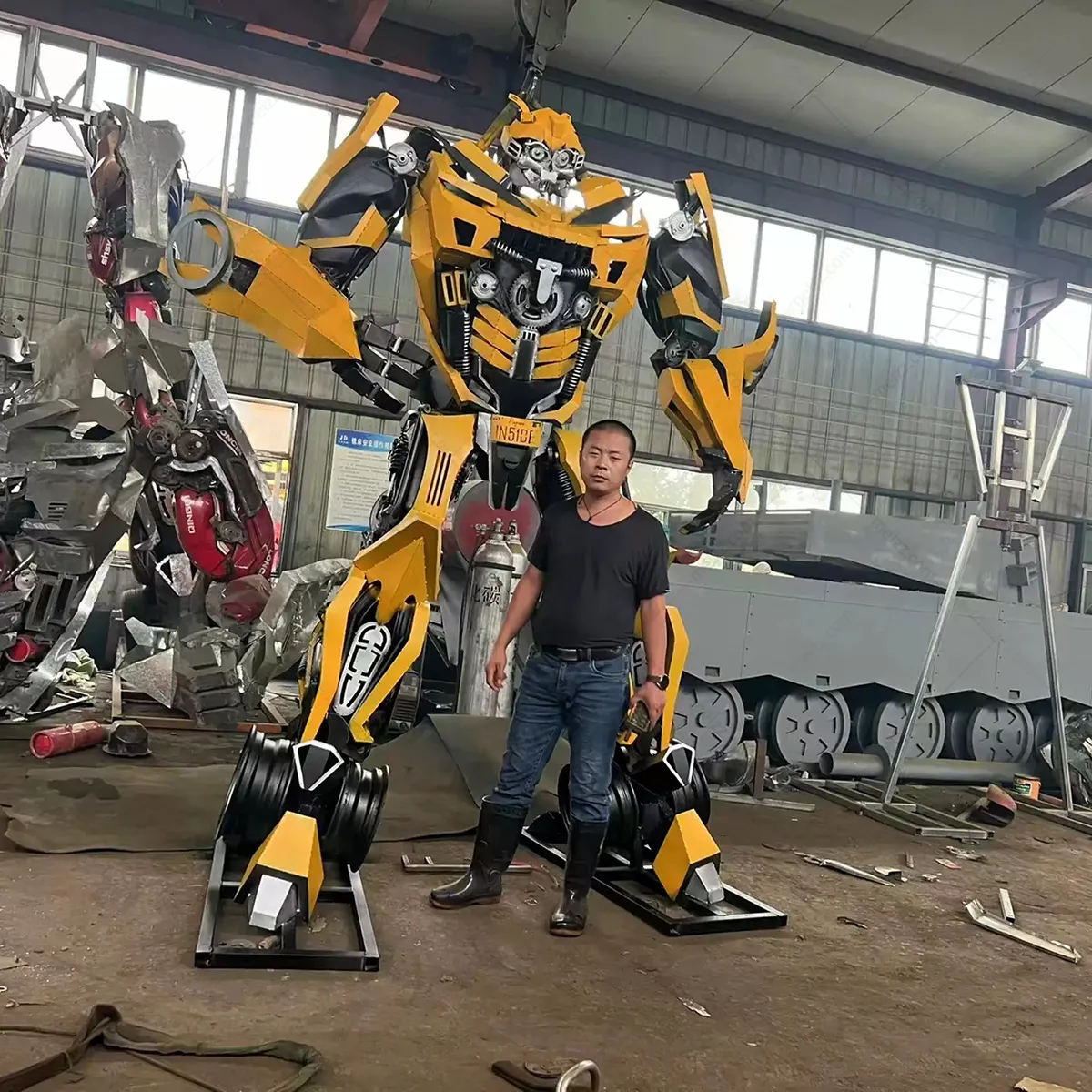 transformer metal sculpture