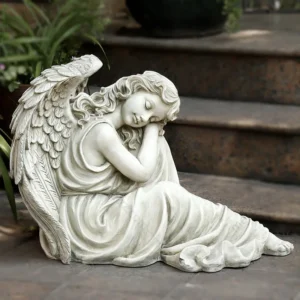 sleeping angel statue